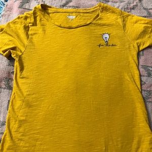 Yellow Free Thinker T-Shirt medium